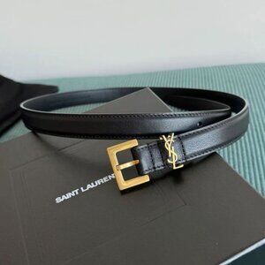 Brand New YSL Women's Black Belt - 90cm